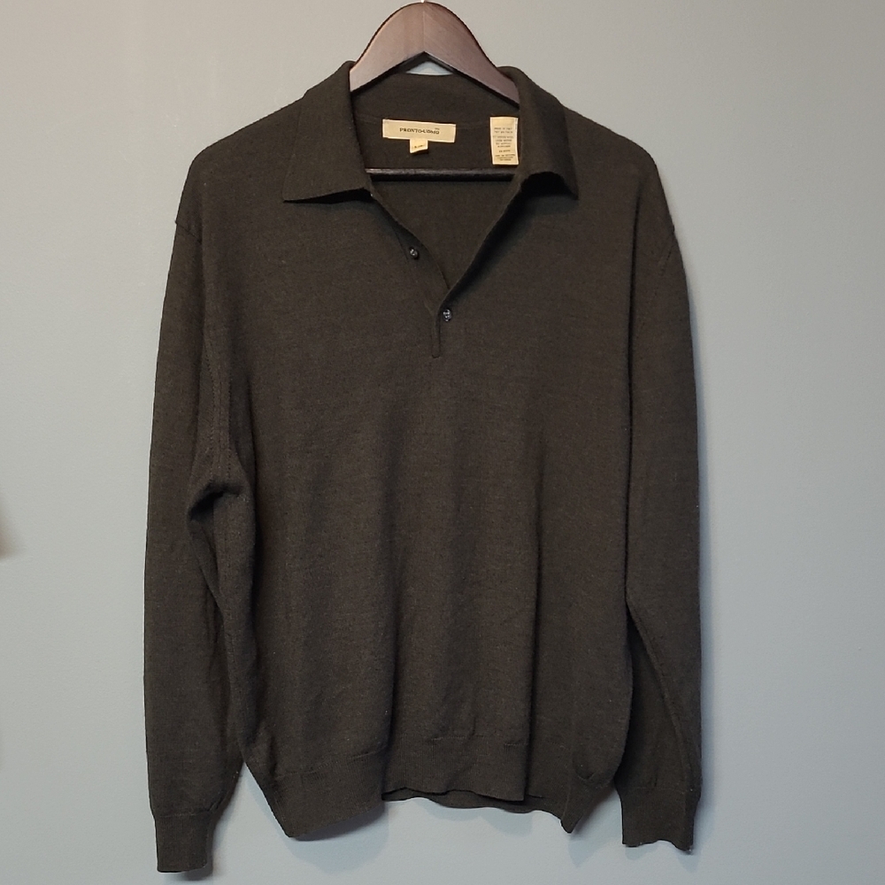 Pronto Uomo Rich Brown V-Neck Sweater
